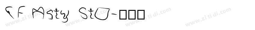 CF Asty Std字体转换